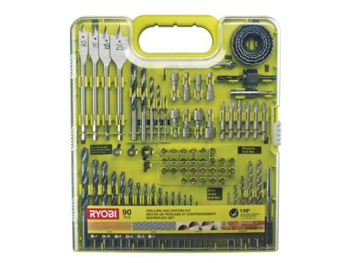 Ryobi fúrószár és bithegy készlet 90 részes RAKDD90