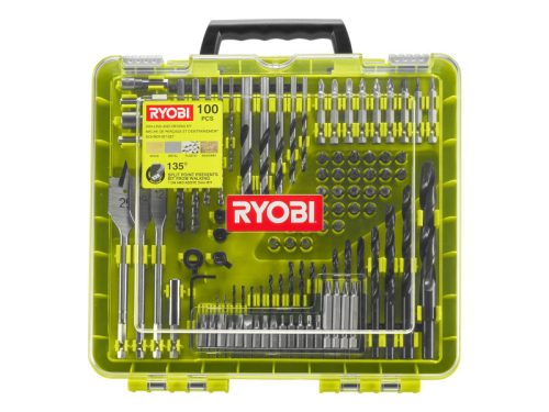 Ryobi fúrószár és bithegy készlet 100 részes RAKDD100