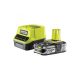 Ryobi akkumulátor és töltő szett RC18120-125 18 V