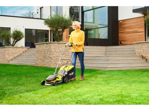 Ryobi akkus hibrid fűnyíró RY18LMH37A-250 36V (2x18V)/240V ONE+