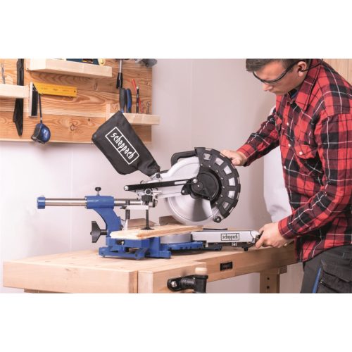 Scheppach gérvágó fűrész húzófunkcióval és lézerrel HM 254