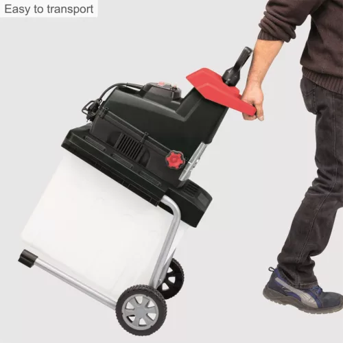 Scheppach elektromos ágaprító - hengeres, 3000 W, átlátszó gyűjtőedénnyel GS 60