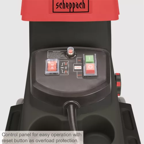 Scheppach elektromos ágaprító - hengeres, 3000 W, átlátszó gyűjtőedénnyel GS 60