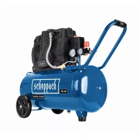 Scheppach csendes olajmentes kéthengeres kompresszor 50 literes, 8 bar HC 51 Si
