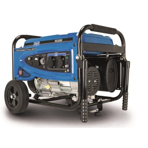Scheppach vázszerkezetes áramfejlesztő, 2800 W, AVR szabályozással SG 3200