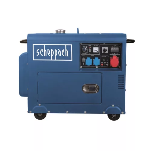 Scheppach dízel áramfejlesztő AVR szabályozással, 5000 W SG 5200 D