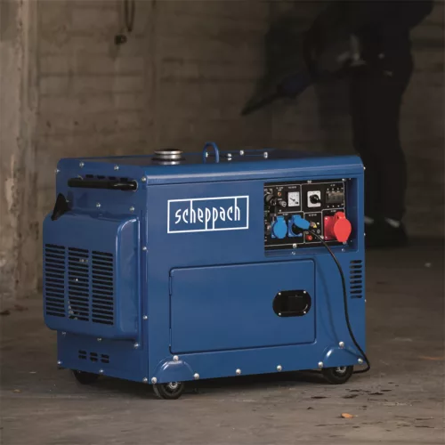 Scheppach dízel áramfejlesztő AVR szabályozással, 5000 W SG 5200 D