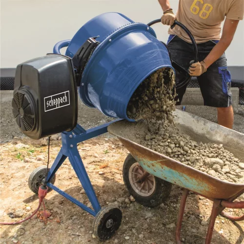 Scheppach betonkeverő - 125 L, 230 V MIX 125