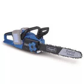 Scheppach akkus láncfűrész indukciós motorral 2x20V, IXES 20 V (akku és töltő nélkül) BC-CS355DUO-X