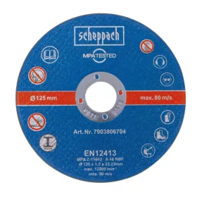 Scheppach csiszolótárcsa készlet 125 mm (12 db)