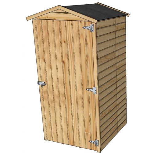 Solid fából készült kerti ház ANITA 1 - 90 x 96 cm (S879-1)