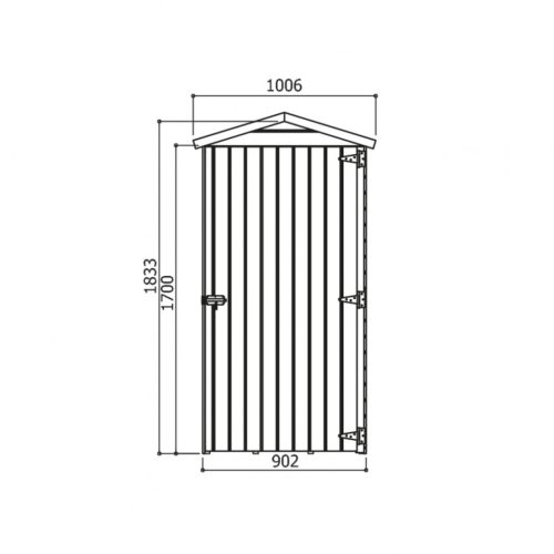 Solid fából készült kerti ház ANITA 1 - 90 x 96 cm (S879-1)