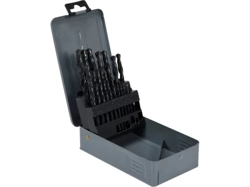 Sthor fémfúró 19 részes készlet 1-10 mm HSS hengeres szárral