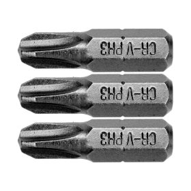 Sthor csavarhúzó bit 1/4 25 mm PH3 3 darabos