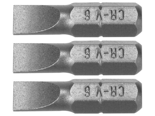 Sthor csavarhúzó bit 1/4 25 mm lapos 6 mm 3 darabos