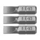 Sthor csavarhúzó bit 1/4 25 mm lapos 6 mm 3 darabos
