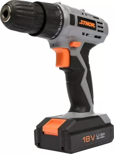 Sthor akkus fúró csavarozó 18V 1300mAh akkuval és töltővel
