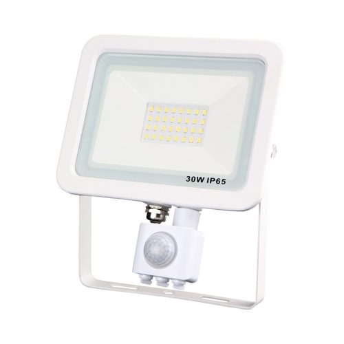 LED slim fényvető, 30W, szenzorral