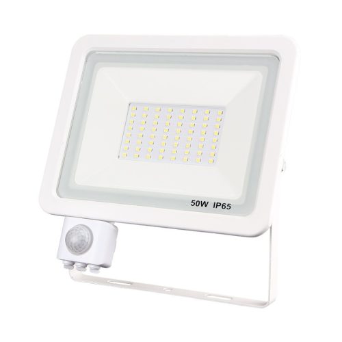 LED slim fényvető, 50W, szenzorral