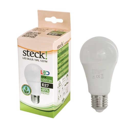 LED fényforrás, 12W, E27 meleg fehér