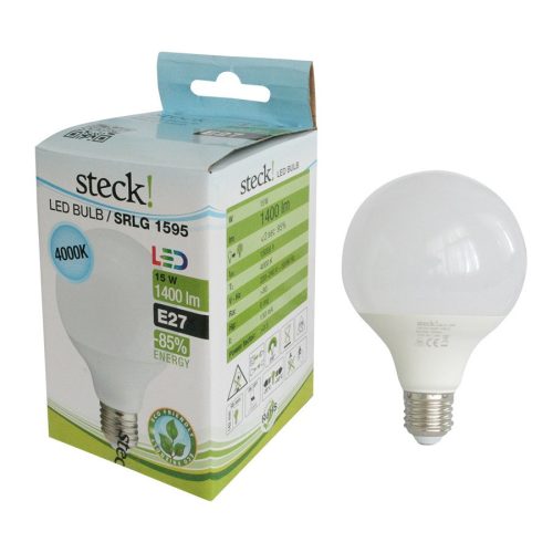 Steck LED izzó, 15W, E27, 4000k