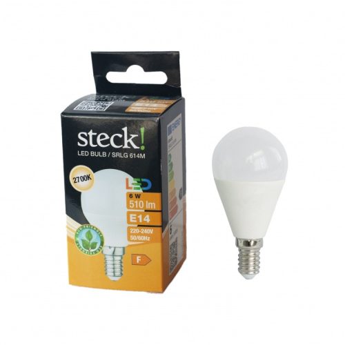 LED fényforrás, 6W, E14 meleg fehér