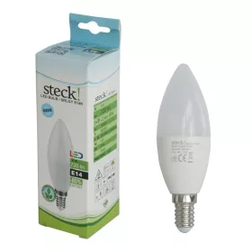 LED izzó 8W, E14, gyertya, 4000k