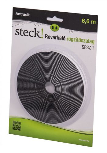 Rovarháló rögzítőszalag, antracit