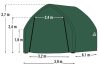Ponyva garázs 3,9x6,1 m - 62730EU
