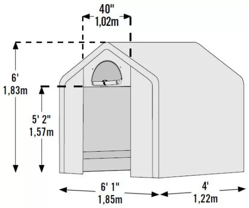 Fóliasátor 1,8x1,2 m (70208EU)