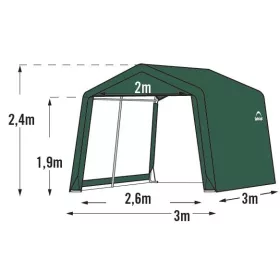 Fóliasátor 3,0x3,0 m (70335EU)
