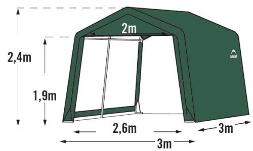 Fóliasátor 3,0x3,0 m (70335EU)