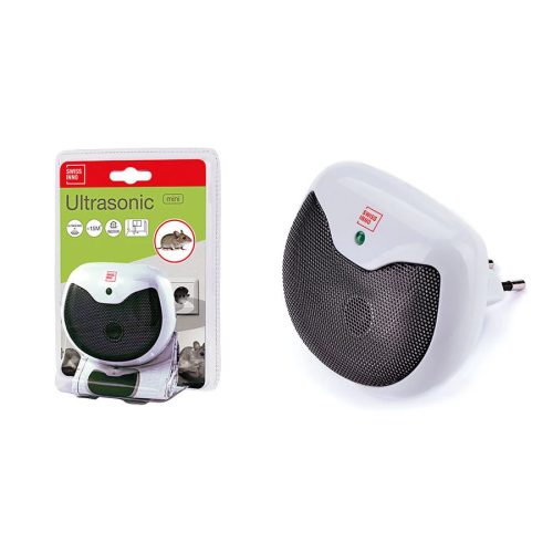 Beltéri egérriasztó, 1,5 watt 15m2 hatótávolság Mini Ultra Sonic