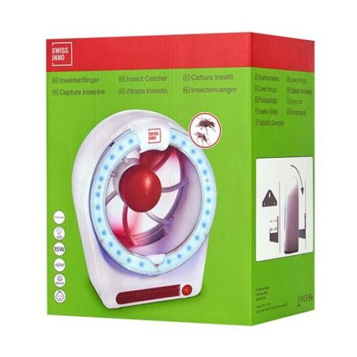 szúnyogcsapda ventilátorral, LED lámpával, 15W