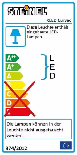 Steinel szenzorreflektor XLED íves, antracit