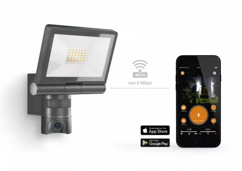 Steinel szenzorreflektor XLED CAM1, kamerás, kültéri, antracit