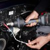 Steinel akkus hőlégfúvó Mobile Heat 7 kofferben, 8 Ah Bosch akku, töltő