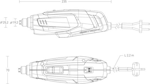 Steinel elektromos hőlégfúvó HM Stick