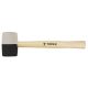 Topex gumikalapács 58 mm 450 g, fekete-fehér, fa nyél