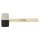 Topex gumikalapács 63 mm 680 g, fekete-fehér, fa nyél