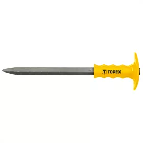 Topex hegyesvéső 400x19 mm kézvédővel