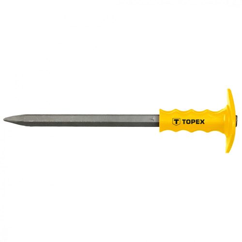 Topex hegyesvéső 400x19 mm kézvédővel