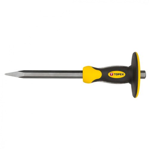 Topex hegyesvéső 300x19 mm kézvédővel