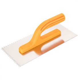 Topex acél simító, fogazott, rozsdamentes, 280x130x4 mm