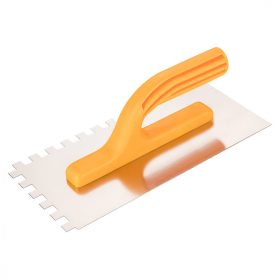 Topex acél simító, fogazott, rozsdamentes, 280x130x6 mm