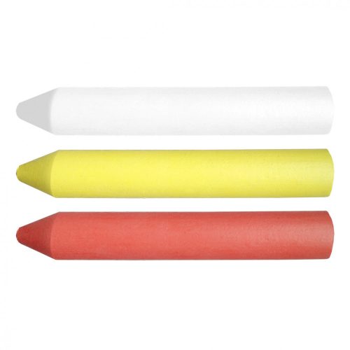 Topex jelölőkréta vegyes készlet fehér/sárga/piros 13x85 mm, 3 részes