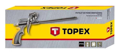 Topex kinyomópisztoly purhabhoz, teflonos