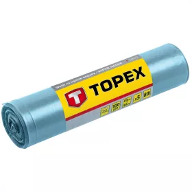 Topex szemeteszsák 80 l, kék, 5 részes
