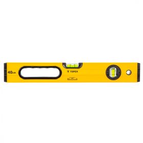 Topex vízmérték, 40cm, 2 libella, 2 markolat