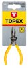 Topex precíziós hosszúcsőrű fogó, kábelvágóval 140 mm